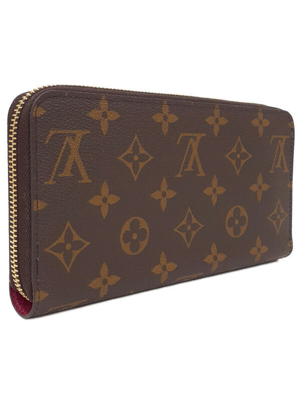 Louis Vuitton Round Zipper Wallet Zippy Monogram Long Brown